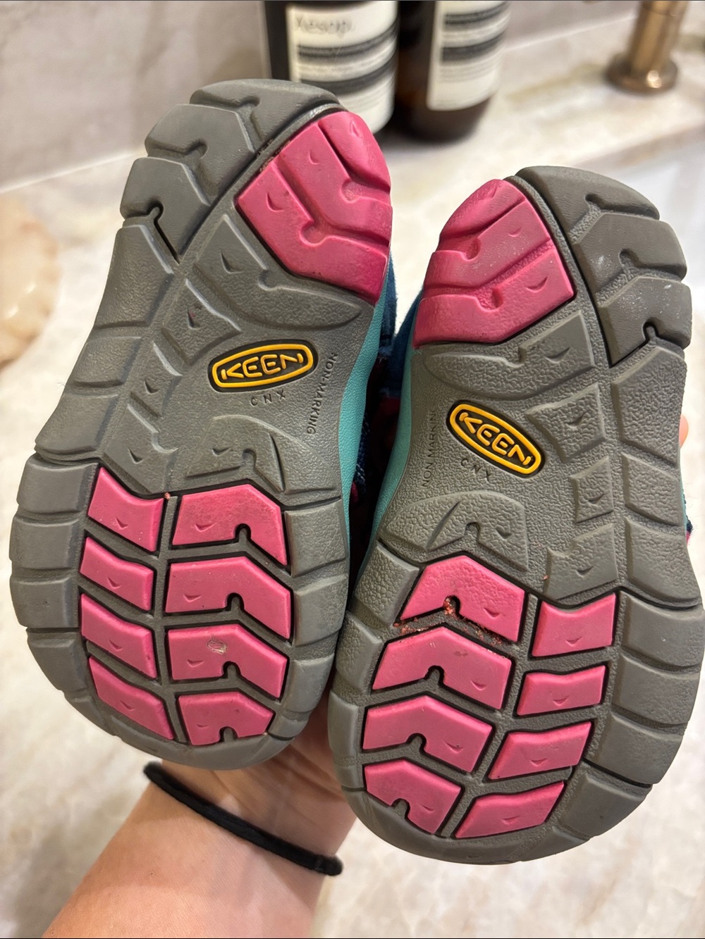 Keen Blue and Pink Closed-Toe Kids Sandals - Picture 2 of 2